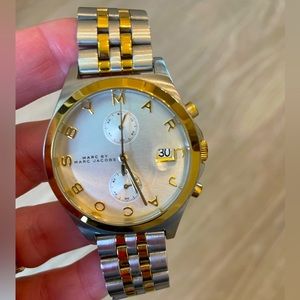 Marc by Marc Jacobs gold and silver watch